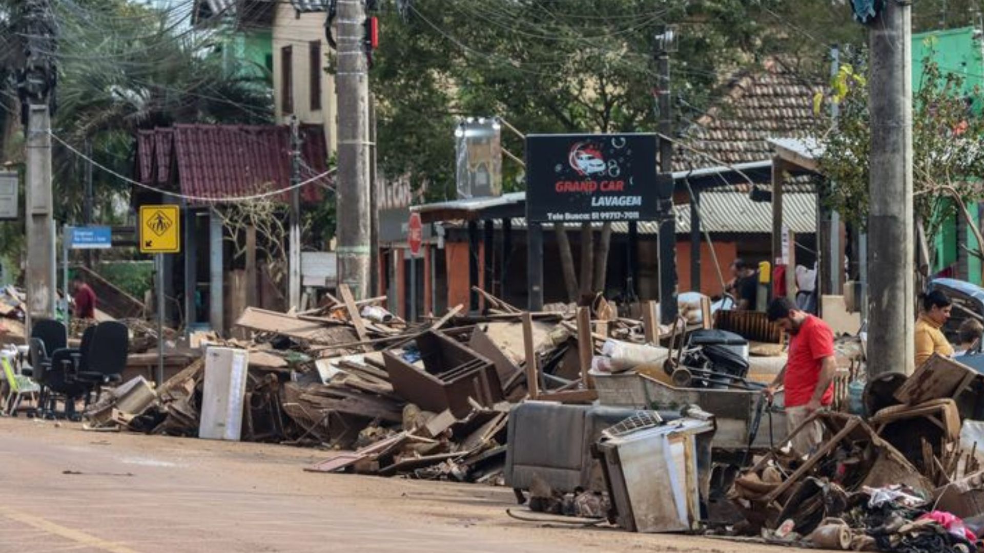 Da população total de 39.556 habitantes de Eldorado do Sul, cerca de 32 mil tiveram que sair às pressas, como numa guerra